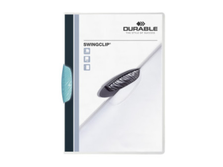 DURABLE Chemise à clip SWINGCLIP, format A4, clip bleu