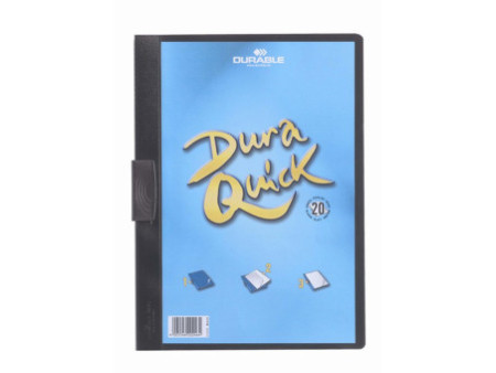 DURABLE Chemise à clip DURAQUICK, format A4, noir