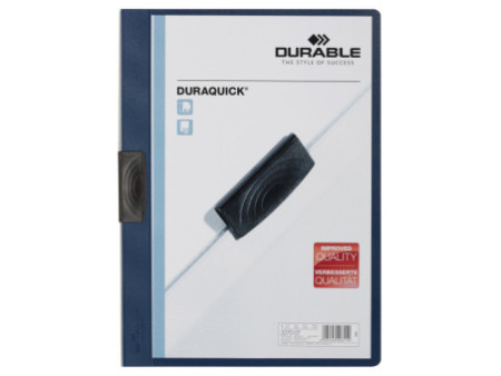 DURABLE Chemise à clip DURAQUICK, A4, bleu foncé