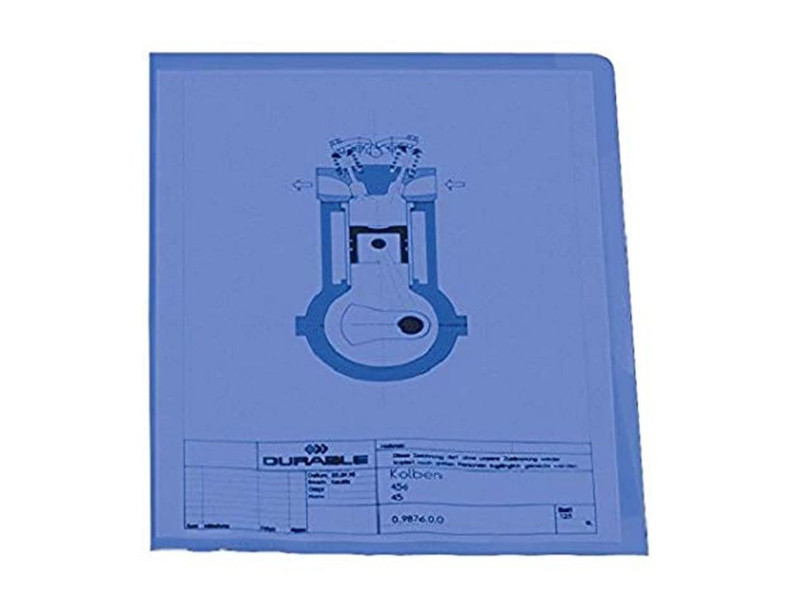 DURABLE Pochette coin, A4, en PP, 0,12 mm, bleu