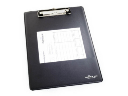 DURABLE Porte-bloc, A4, avec pochette, noir