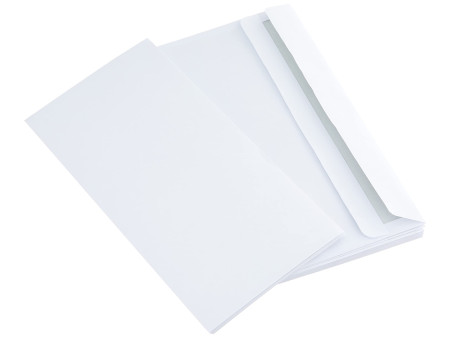 herlitz Envellope, format long, sans fenêtre, blanc
