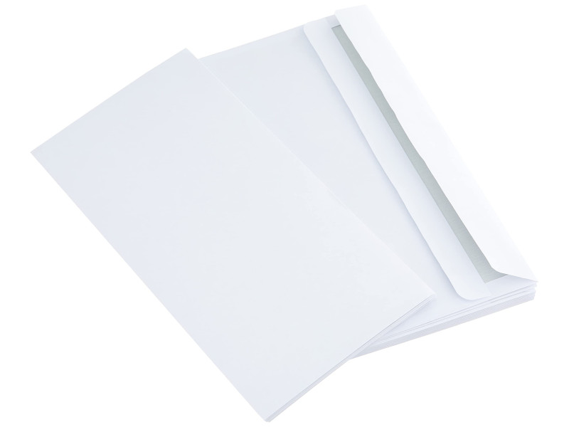 herlitz Envellope, format long, sans fenêtre, blanc