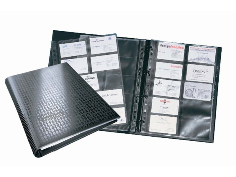 DURABLE Classeur à anneaux pour cartes de visite VISIFIX