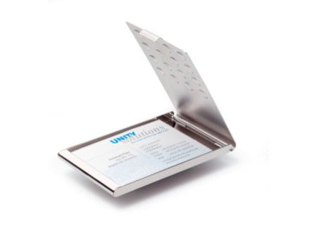 DURABLE Etui pour cartes de visite BUSINESS CARD BOX CHROME