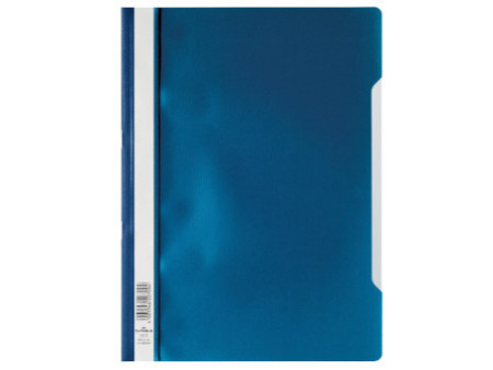 DURABLE Chemise à lamelle, A4, en PP, bleu foncé