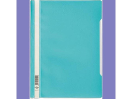 DURABLE Chemise à lamelle, A4, en PP, turquoise