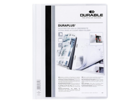 DURABLE Chemise à lamelle DURAPLUS, A4, blanc