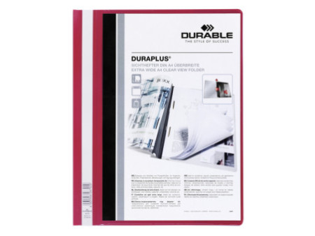 DURABLE Chemise à lamelle DURAPLUS, A4, rouge