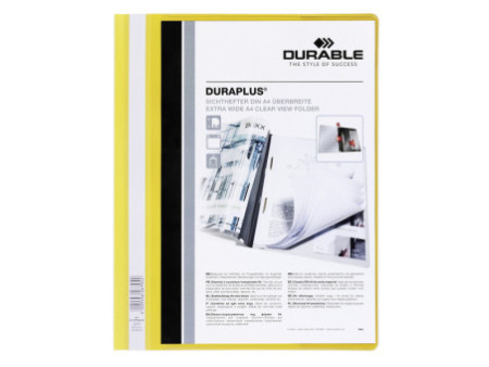DURABLE Chemise à lamelle DURAPLUS, A4, jaune