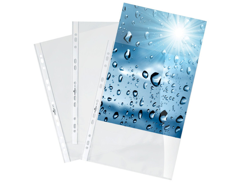 DURABLE Pochette perforée, A4, PP, 0,050 mm, transparent