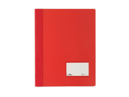 DURABLE Chemise à lamelle DURALUX, A4, rouge translucide