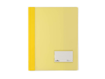 DURABLE Chemise à lamelle DURALUX, A4, jaune translucide
