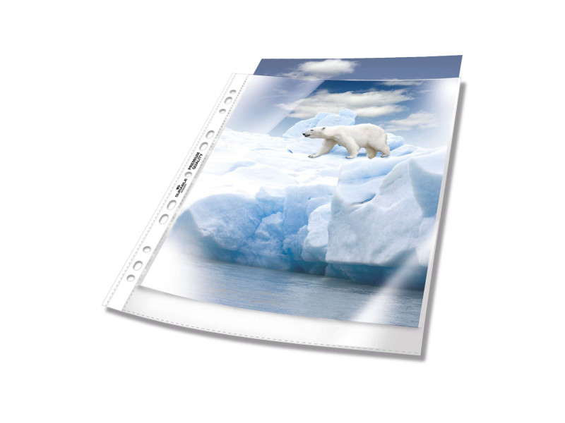 DURTABLE Pochette perforée, A4, PP, transparent