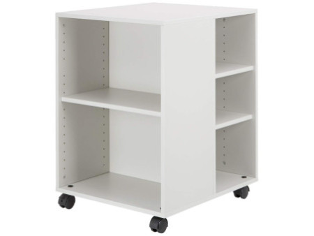DURABLE Desserte de bureau '74/59' ouvert, 6 étagères, gris