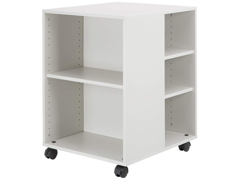 DURABLE Desserte de bureau '74/59' ouvert, 6 étagères, gris
