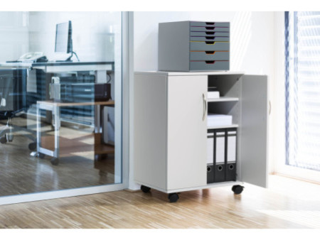 DURABLE Desserte de bureau '74/53', fermé, 3 compartiments
