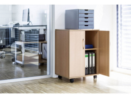 DURABLE Desserte de bureau '74/53', fermé, 3 compartiments