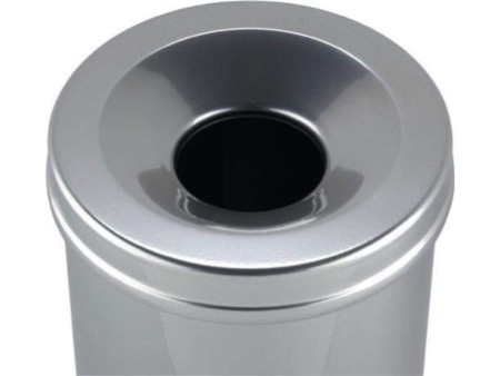 DURABLE Corbeille à papier SAFE, rond, 15 litres, argent