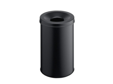 DURABLE Poubelle SAFE, rond, 30 litres, noir