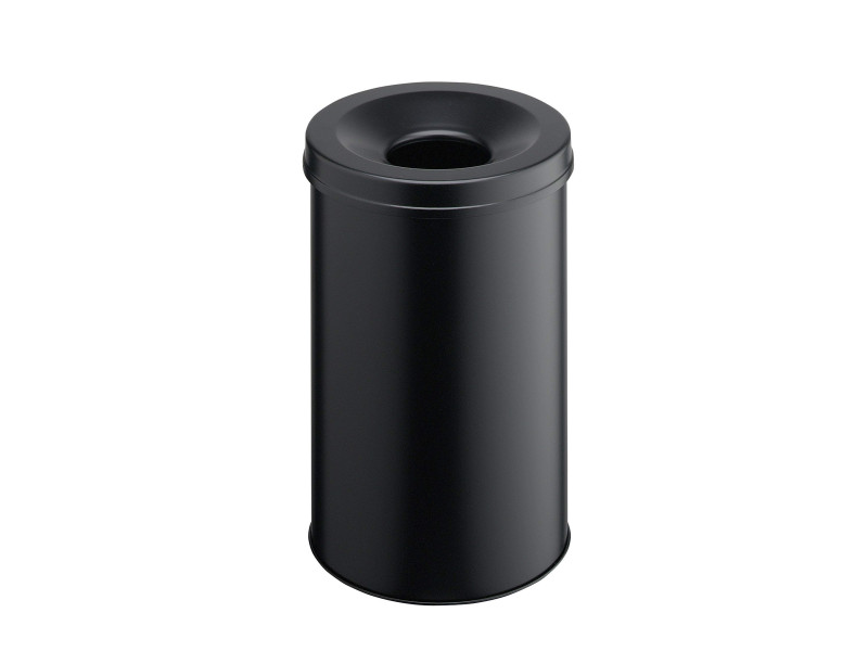 DURABLE Poubelle SAFE, rond, 30 litres, noir