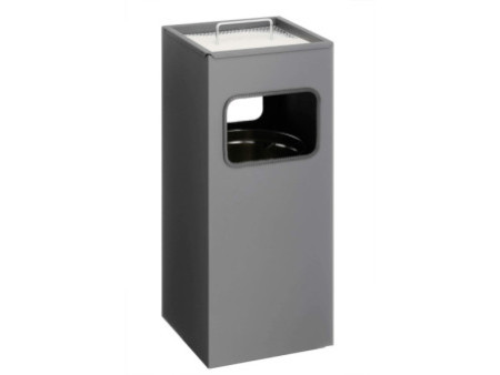 DURABLE Corbeille à papier METAL, avec cendrier, 17 litres