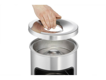 DURABLE Corbeille à papier SAFE, avec couvercle étouffoir