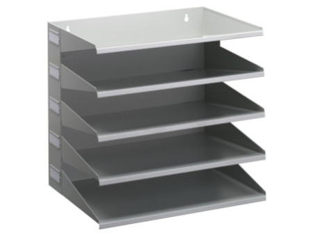 DURABLE Station de tri Business, 5 compartiments, gris