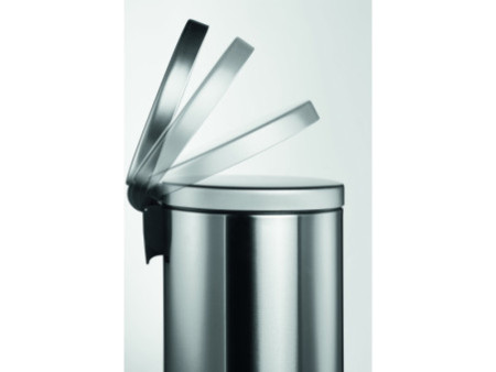 DURABLE Poubelle à pédale inox, rond, 5 litres, argent