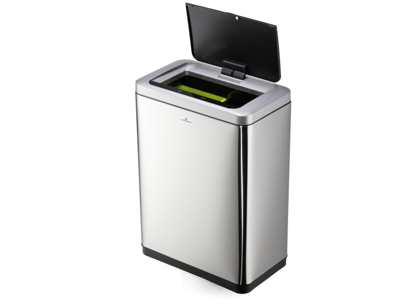DURABLE Poubelle à capteur 'NO TOUCH DUO', 2 x 20 litres