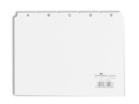 DURABLE intercalaire A - Z, en PP, format A5 paysage