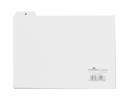 DURABLE intercalaire A - Z, en PP, format A5 paysage