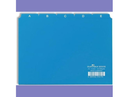 DURABLE intercalaire A - Z, en PP, format A5 paysage