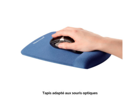 Fellowes Repose-poignet PlushTouch avec tapis de souris,bleu