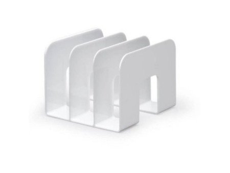 DURABLE Porte-revues TREND, plastique,3 compartiments, blanc