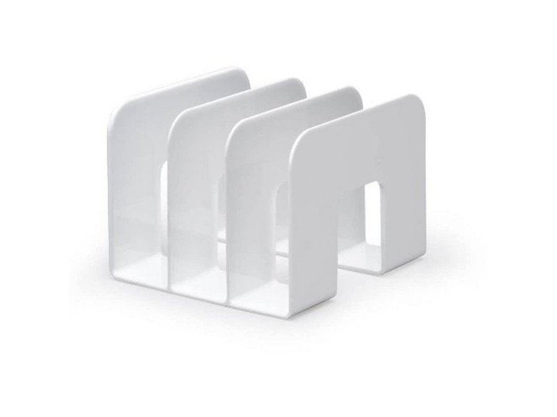 DURABLE Porte-revues TREND, plastique,3 compartiments, blanc