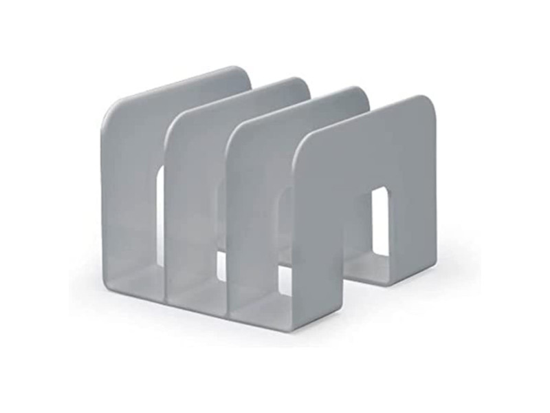 DURABLE Porte-revues TREND, plastique, 3 compartiments, gris