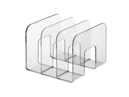 DURABLE Porte-revues TREND, 3 compartiments, transparent