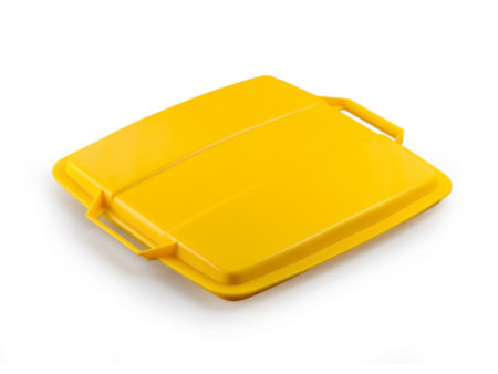 DURABLE couvercle DURABIN LID 90, carré, jaune
