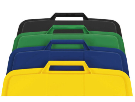 DURABLE couvercle DURABIN LID 90, carré, jaune