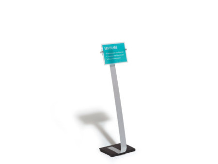DURABLE Support d'informations CRYSTAL SIGN stand, A4