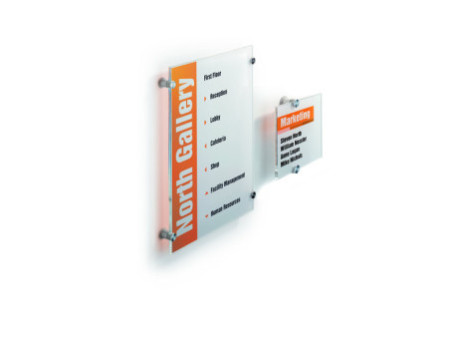 DURABLE Plaque de porte CRYSTAL SIGN, (L)105 x (H)105 mm