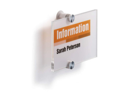 DURABLE Plaque de porte CRYSTAL SIGN, (L)148 x (H)105 mm