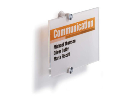DURABLE Plaque de porte CRYSTAL SIGN, (L)210 x (H)148 mm
