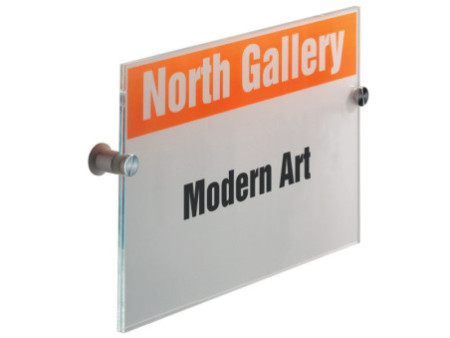 DURABLE Plaque de porte CRYSTAL SIGN, (L)210 x (H)297 mm