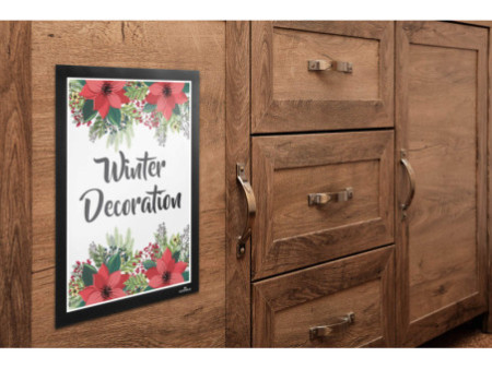 DURABLE Cadre magnétique DURAFRAME WALLPAPER, A4, noir
