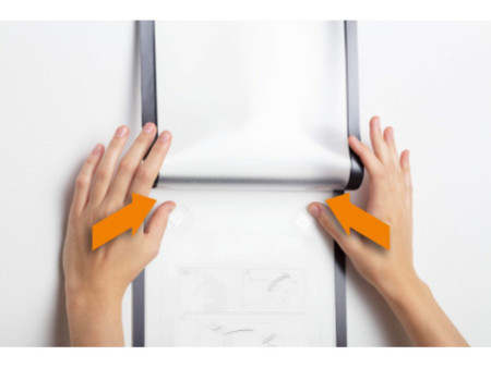 DURABLE Cadre magnétique DURAFRAME WALLPAPER, A4, noir