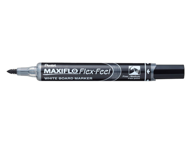 Pentel Marqueur pour tableau blanc MAXIFLO Flex-Feel, noir