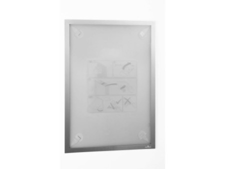 DURABLE Cadre magnétique DURAFRAME WALLPAPER, A3, argent