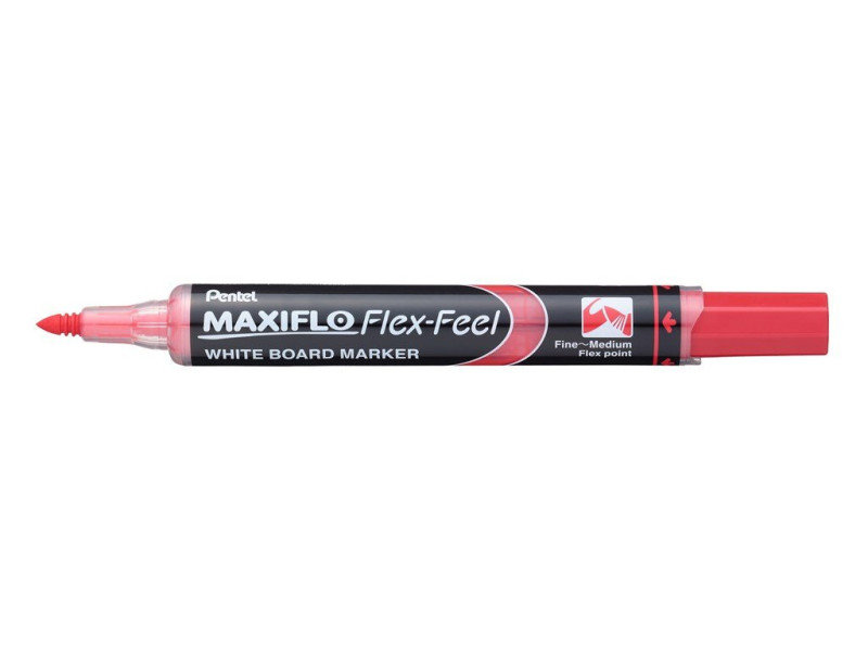 Pentel Marqueur pour tableau blanc MAXIFLO Flex-Feel, rouge